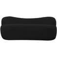 thumbnail image 5 of Pemberly Row Modern / Contemporary Black Boucle Fabric Bench, 5 of 9
