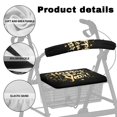 thumbnail image 5 of HELLHERO Golden New Year Gift Seat & Backrest Covers for Seniors Polyester Walker Rollator Seat Back Cover with Stain Proof Washable Easy Installation, 5 of 7
