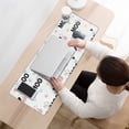 thumbnail image 3 of Long Mouse Pads for Desk,White Cow Moo Pattern Desk Mats on Top Of Desks, Desk Mouse Pad Extra Large with 3mm Non-Slip Base and Stitched Edge for Gaming,Office,Work,Home 31.5"x11.8", 3 of 6