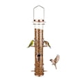 thumbnail image 1 of Comedero para pájaros, tubo colgante, alimentador de semillas para pájaros silvestres de aluminio, 1 of 7