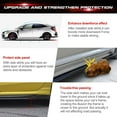 thumbnail image 5 of Xotic Tech 86.5 Inch/2.2M Car Lower Side Skirts Protect Rocker Panel Splitter Winglets Diffuser Bottom Line Extension Body Kit Universal Fit Most Vehicles (Glossy Black w/ White Strip), 5 of 9