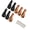 Combination color, variant on 8PCS Leathers Curtain Rod Holder,PU Leather Curtain Rod Bracket for Hanging Towel Decorative Leather Strap Wall Hook