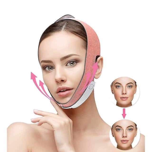 Correa para adelgazar facial, cinturón de levantamiento facial sin dolor, correa para la barbilla, reductor de mentón doble, estiramiento facial con línea en V para mujeres que elimina la flacide