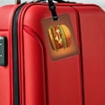 thumbnail image 5 of Hamburger Yummy Fast Food Faux Leather Travel Luggage Tag, 5 of 7
