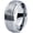 2-Grey Step Bevel Tungsten, variant on Black Metal Tungsten Gamer Custom Mens Gifts Godfather Gift Handmade Ring Memorial Jewelry