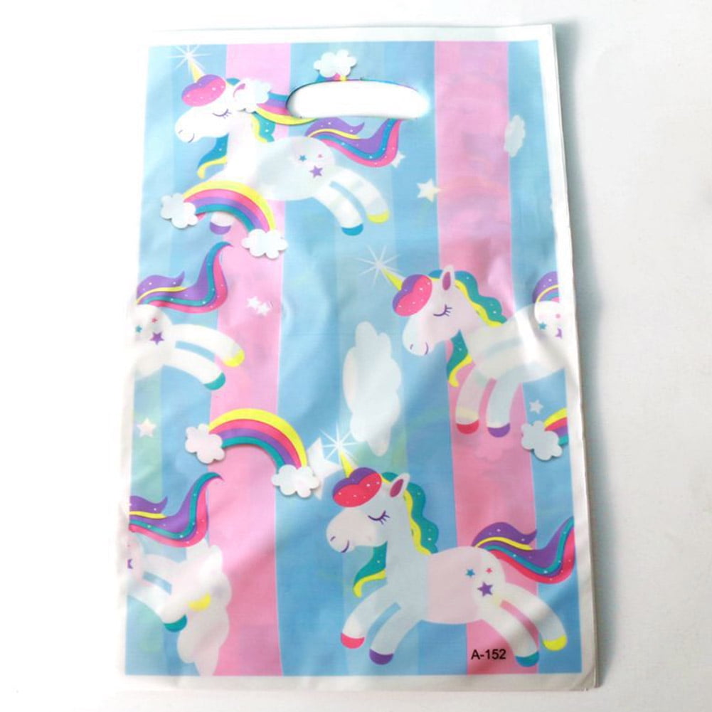 HEQU:9117 - Unicorn Plastic Gift Bags Candy Bags Disposable Bags ...