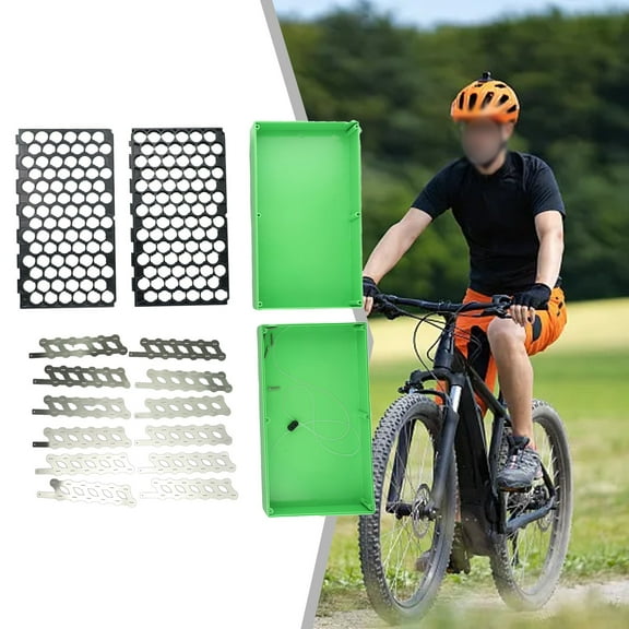 13S 6P 48V E-Bike Battery Box 18 650 Holder Welding Nickel for E-Scooter Without Pcb Board (Green)