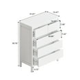 thumbnail image 5 of 5 Drawer Dresser Chest, 4-Tier Tall Dresser for Bedroom with 5 Drawers, Freestanding Dresser Storage Tower, Storage Dressers Organizer for Living Room, Kitchen, Hallway, Entryway, 5 of 5