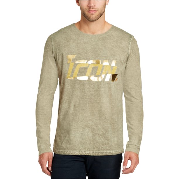 William Rast - Camiseta con adorno de icono para hombre, verde, talla mediana