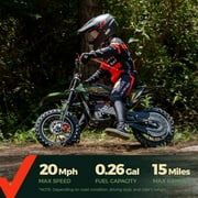FRP FX40 40cc 4-Stroke Gas Powered Kids Dirt Bike with Safety Kill Switch for young rides, Front & Rear Disc Brakes, EPA Certified, FX40-Ogemaw, Green, Base Model