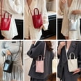 thumbnail image 2 of Women Fashion Handbag Solid Color Shoulder Bag Top Handle Bag Retro Crossbody Bag Commuting Bag for Work Commuting, 2 of 13
