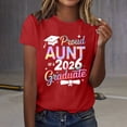 thumbnail image 2 of MEICHEN Graduation Gifts for Her: Women's Leisure Fashion Graduation Season Printed Short Sleeve Tshirts Womens Spring Summer Tops, 2 of 4