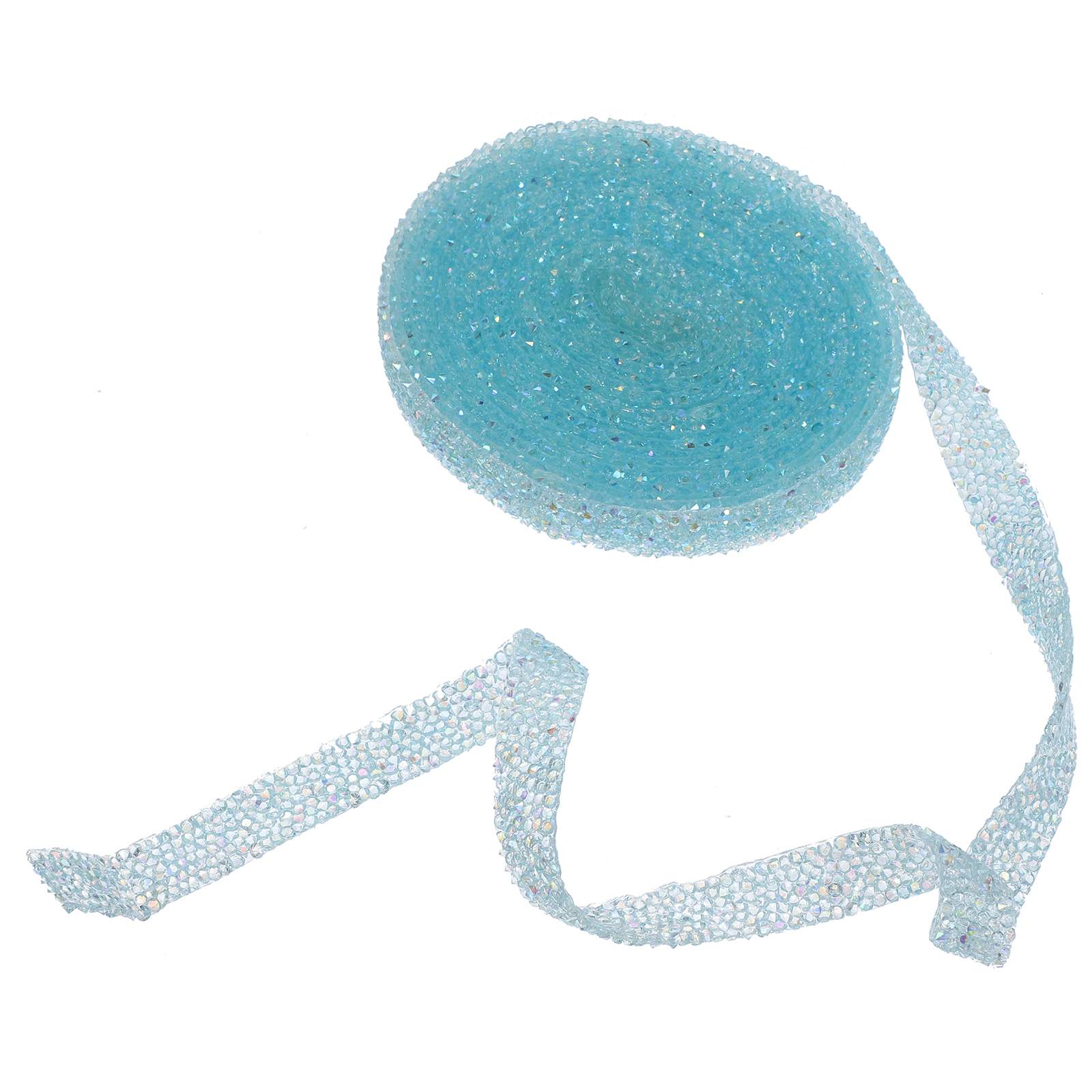 3 Rolls Sky Adhesive Rhinestone Tape, Drill Ribbon for Crafting, Decoration, Sparkling Embellishments