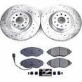thumbnail image 3 of PowerStop Front Z23 Evolution Sport Carbon-Fiber Ceramic Brake Pad and Drilled & Slotted Rotor Kit Fits: AUDI VOLKSWAGEN Select Models K7175, 3 of 10