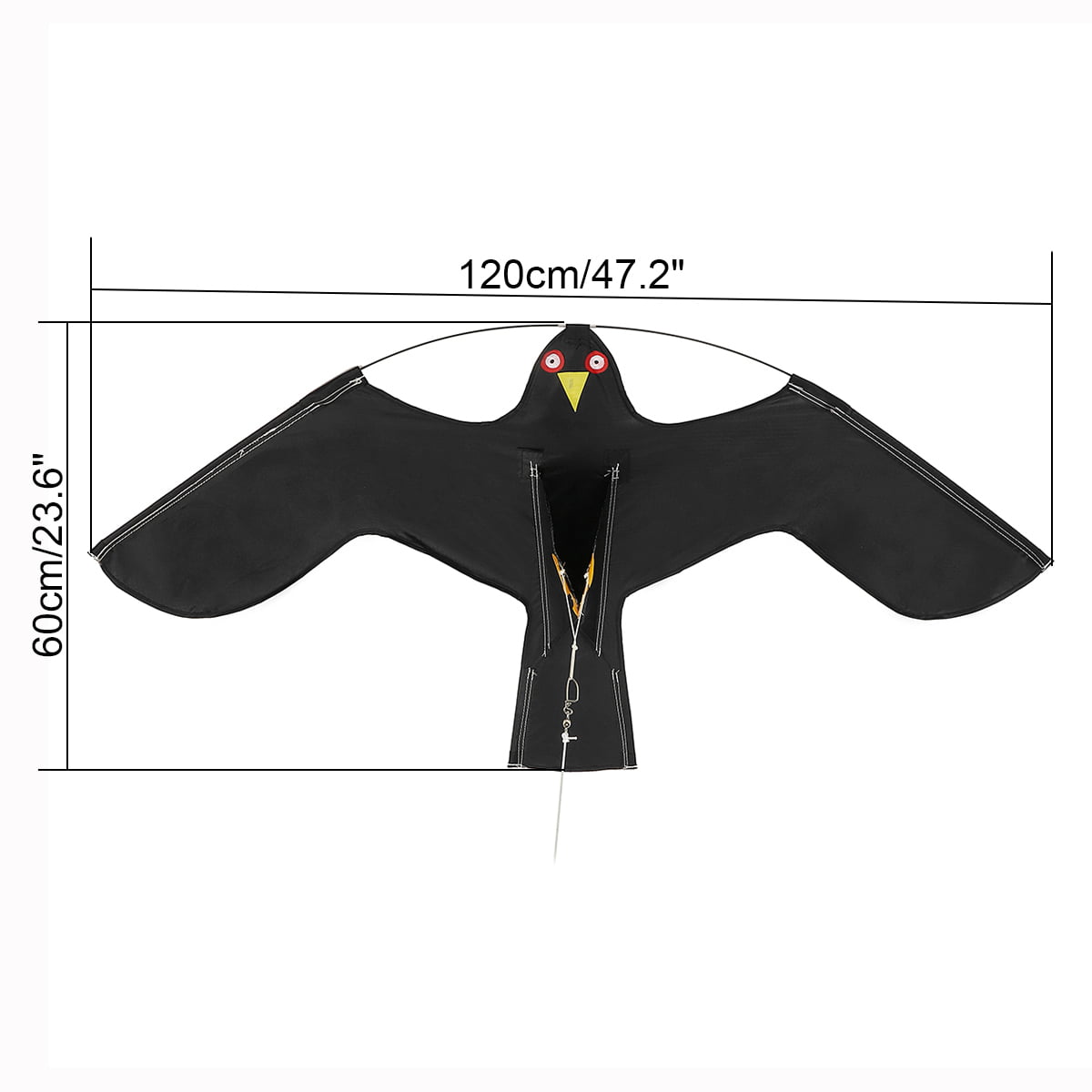 Hawk Kite Flying Bird Scarer Decoy Pest Control Protect Farmers Crops Garden ω 