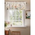 thumbnail image 2 of Daisy Botanical Curtain Valances for Windows, Vintage Farmhouse Floral Kitchen Valance Window Treatment, Light Filtering Block Curtains for Bathroom/Bedroom/Living Room 60'' x 18'', 2 of 9