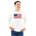 thumbnail image 4 of Classic American Flag USA Pride Plus Size Long Sleeve Graphic Tee Shirt Brisco Brands 2X, 4 of 6