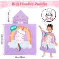 thumbnail image 3 of Poncho de baño para niños Toalla de baño para niños Toalla de playa Capa de baño para niñas y niños Poncho con capucha de secado rápido súper absorbente Poncho de surf Capa de baño para bebés de 2 a 6 años Rojo Verde Cocina, Decoración y Otros, 3 of 5