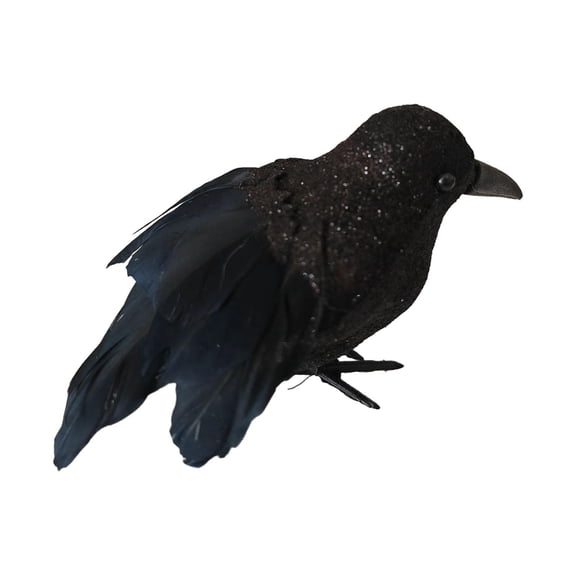 Decoración de Halloween Macarena hecha a mano pájaros cuervos emplumados Estilo C