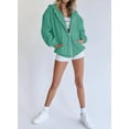 thumbnail image 3 of Sudadera con Capucha PRETTYGARDEN 2025 con Cierre Verde Menta Talla L, 3 of 7