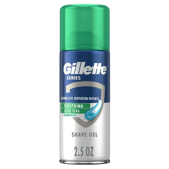 Gillette Series Soothing Shaving Gel for Men, Protects Against 5 Signs of Shaving Irritation, Shave Gel With Aloe Vera, Suitable for Sensitive Skin