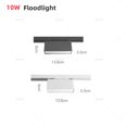 thumbnail image 3 of Foco LED para riel, reflector LED regulable, CA 90-260 V, COB, luz lineal, rejilla, lámpara de riel de 10 W, 20 W, 30 W, 40 W para iluminación interior, 3 of 5