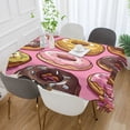 thumbnail image 2 of Yayeee Tablecloths 54" x 72" Rectangle Wrinkle Resistant Party Table Cover, Cute Doughnuts Pattern, 2 of 8