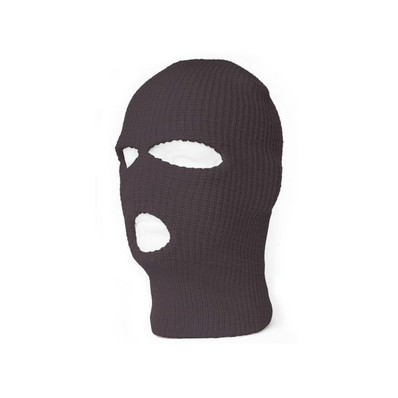 Top Headwear's 3 Hole Face Ski Mask, Charcoal