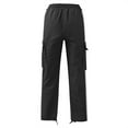 thumbnail image 3 of Men's Fleece Cargo Sweatpants Heavyweight Size White M, 3 of 4