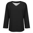 thumbnail image 6 of Yigetop Long Sleeve Shirts for Women, Women Long Sleeve Tops Casual V Neck Tshirts Basics Tee 2025 Fall Trendy Clothes Womens Long Sleeve T Shirts Black L, 6 of 6