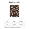 thumbnail image 5 of Gaeub Autumn Fox Print Flannel Throw Blanket, Home Fleece Throw Blanket for Couch or Bed,Decorative Blankets,Lightweight Fuzzy Flannel Blanket-50"x40", 5 of 6
