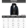 thumbnail image 6 of MADHERO Men's Windbreaker Jacket With Hooded Lightweight Packable Jacket Navy Blue/Black Size L, 6 of 6