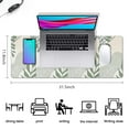thumbnail image 5 of Enhanced Navigation with Waterproof, Non-Slip Large Desk Mat | Abstract Boho Leaves Design | Ideal Size for Office Laptop | 31.5 X 11.8 Inch, 5 of 7