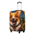 thumbnail image 2 of Fotbe Artistic Sunflower Corgi Luggage Cover Protector,Suitcase Protector,Scratch and Dirt Resistant,Fits 18-32 Inch Luggage-Large, 2 of 9