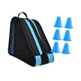 thumbnail image 2 of Bolsa para patines con correa para el hombro, bolsa para guardar zapatos de patinaje sobre hielo. azul, 2 of 9