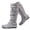 Gray 907, variant on Love Steetly Women's Extra Wide Calf Knee High Boots, Slouchy Double Buckle Flat Fall Winter Boots.