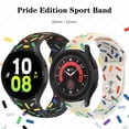 thumbnail image 2 of 20mm 22mm Pride Edition Sport Band Correa Para Samsung Galaxy Watch 5 Pro Watch4 Classic 40mm 44mm 46mm De Reloj Para Active 2 Watch3 41mm 45mm Bandas, 2 of 4