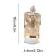 thumbnail image 3 of Velas LED navideñas | Velas electrónicas sin llama con diseño de árbol de cristal para decoración navideña | Decoración de mesa a pilas para el hogar, fiestas y repisas | Juego de 1, 3 of 6