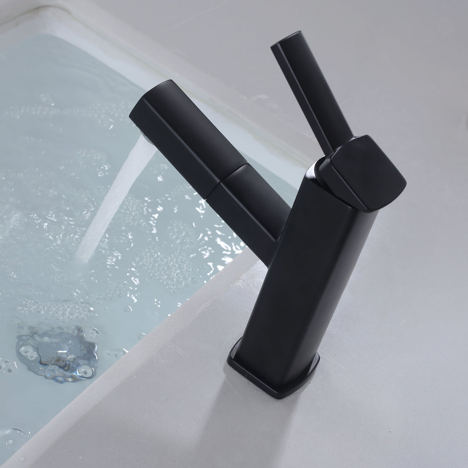 Details about   Modern Swivel ORB Kitchen Basin Sink Faucet Pull Down Steam Bathroom Deck Mount 