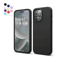 Entronix Silicone Case for iPhone 14 Pro Max 6.7 inch {Shock-Absorbent- Raised Edge Protection- Silicone Rubber Case Compatible with iPhone 14 Pro Max (6.7 inch 2022 Released) Black