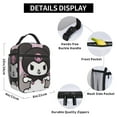 thumbnail image 6 of Kuromi Lunch Bag Anime Lunch Tote Bag Reusable Insulated Lunch Box Portable Lunch Bento Box For College Work Office Picnic 10x8x4 Inch, 6 of 9