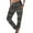 A-Black184, variant on Women Boho Leaf Print Jogger Pants Elastic Waist Lightweight Breathable Trousers Beach Vacation Casual Bottoms
