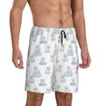 thumbnail image 2 of Sikiie Playful Polar Bear Pals Mens Pajama Shorts, Lounge Pant, Men's shorts，Sleep Pj Shorts for Men-Medium, 2 of 6