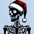 thumbnail image 2 of CafePress - Skeleton In Santa Hat - Baby Light Bodysuit, Size Newborn - 24 Months, 2 of 4