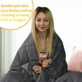 thumbnail image 4 of Gymax Weighted Blanket 7 lbs Twin /Full Size Cotton Blanket Glass Beads Dark Gray, 4 of 8