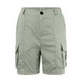 thumbnail image 3 of WILLBEST Pantalones Casuales para Mujer, Cómodos Pantalones Cortos Cargo Hasta La Rodilla con Bolsillos y Cintura Elástica para Uso Diario. Chica, 3 of 7