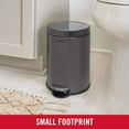 thumbnail image 3 of Rubbermaid 1.6 Gal. Stainless Steel Round Step-On Household Metal Trash Can, 3 of 4