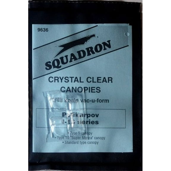 Polikarpov I-16 Vacuform Canopy x3 for Hobbycraft (1/48 model kit accessory)