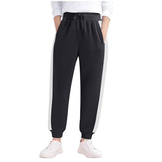 Girls' Solid Color Bike Shorts Full Length Sports Pants Casual Home Dance Wear Multicolor