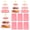 Pink, variant on Pink Square Three-tier Cupcake Stand 10-pack Dessert Display Set for Parties and Events